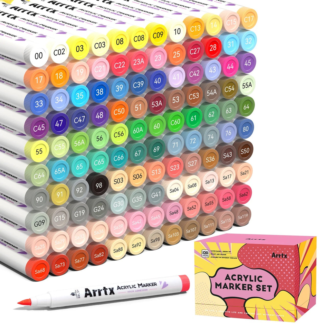 Arrtx - Acrylic Paint Markers 120A Anime