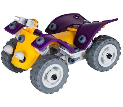 BrIQs - Build & Play DIY STEM Assembly Blocks and Tools 4-in-1 - 100 Pieces