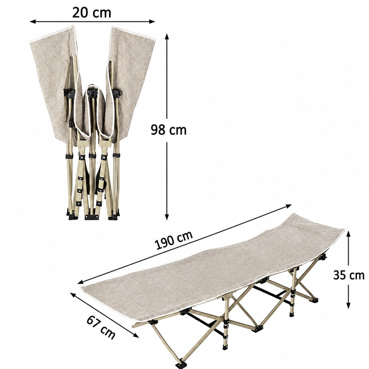 Campsberg - Easyrest Heavy Duty Stretcher Bed