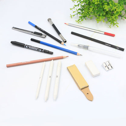 Charcoal & Colour Sketch Set