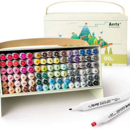 Arrtx - Assorted Bright Colours Alcohol Based Art Markers