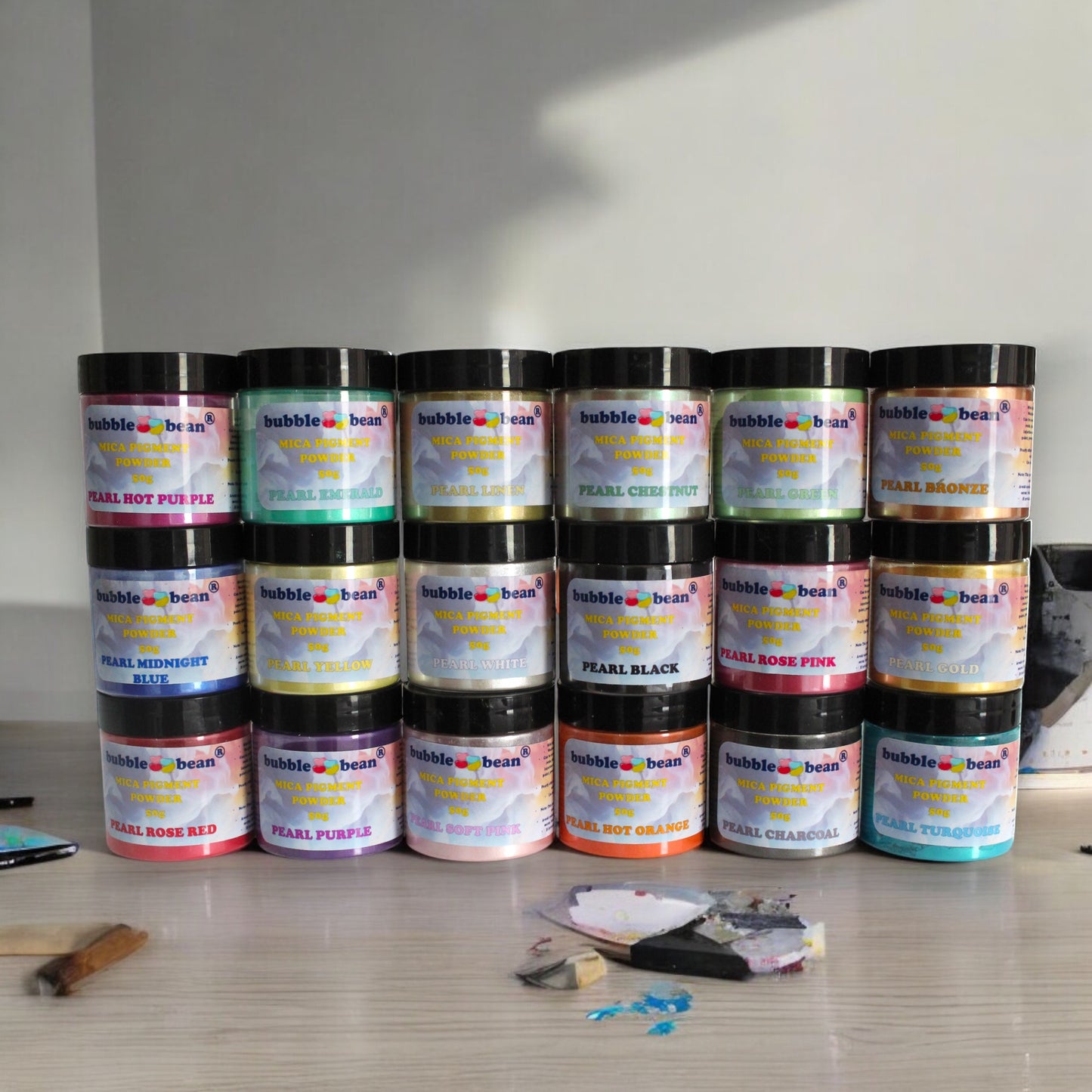 BubbleBean - Mica Pigment Pearlescent Powder