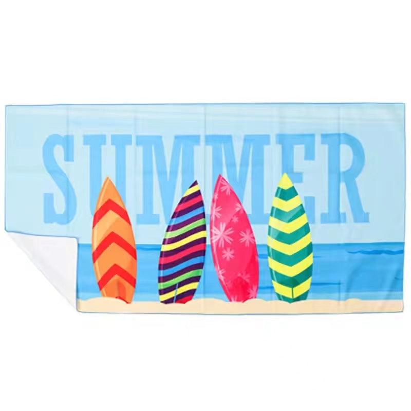 CampsBerg - Quick Dry Microfibre Beach Towel - Summer Stripes