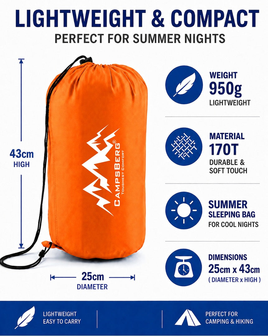 CampsBerg - Envelope Summer Sleeping Bag