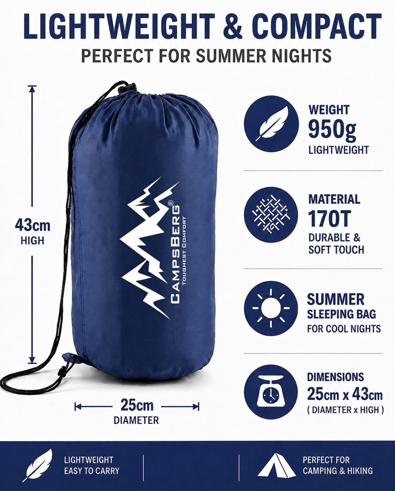 CampsBerg - Envelope Summer Sleeping Bag
