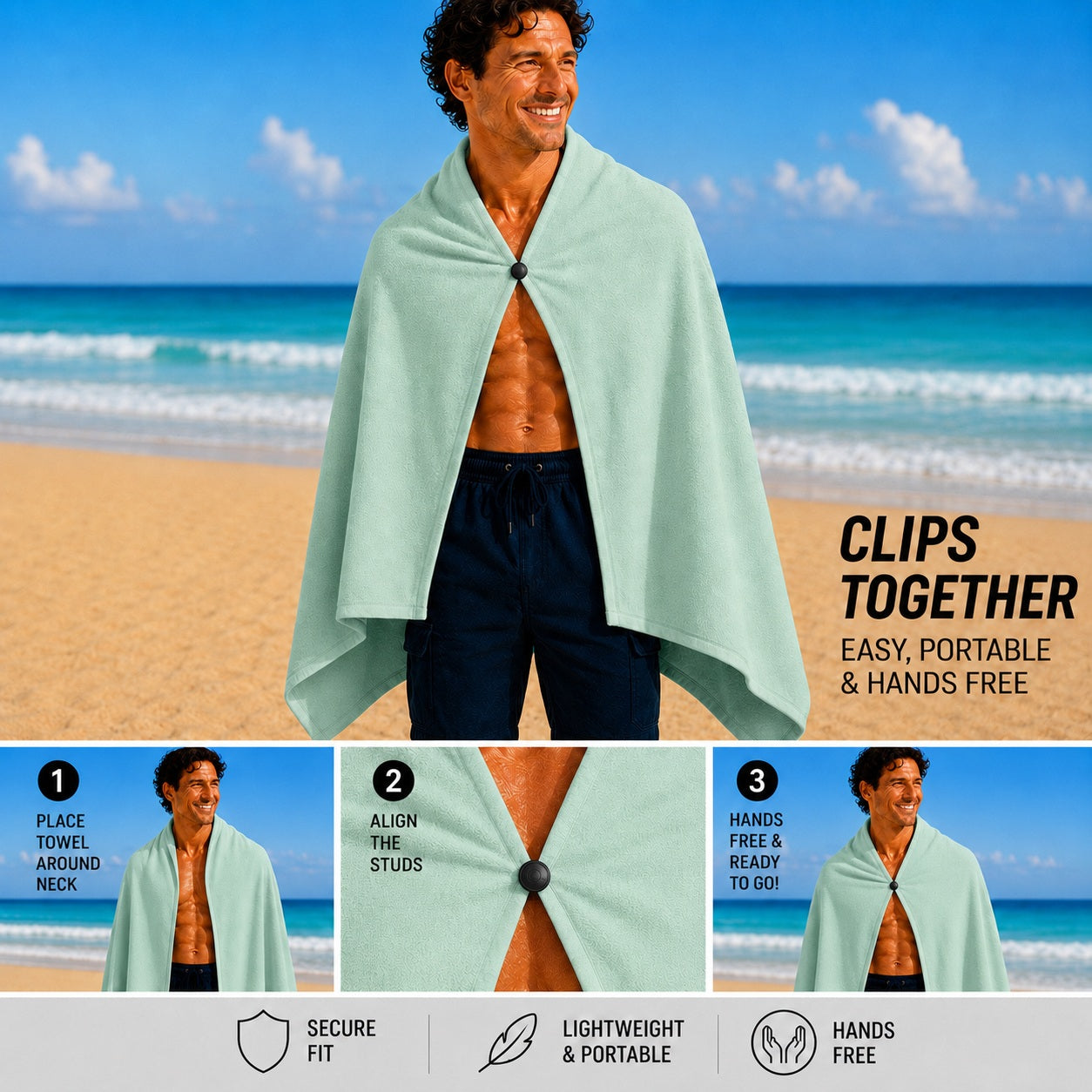 CampsBerg - Quick-Dry Microfibre Towel