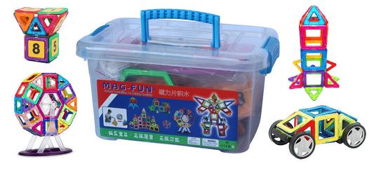 BrIQs - 209pc Mag-Fun Magnetic Block Set