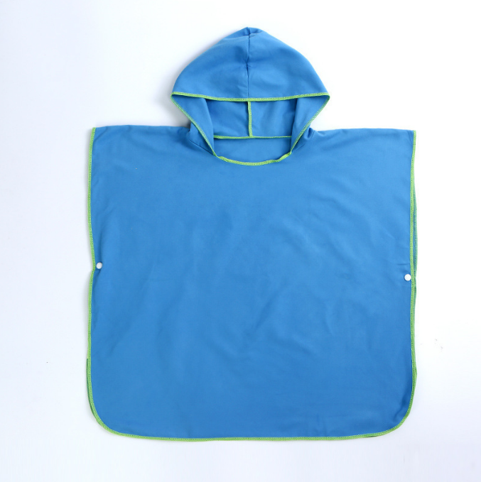 CampsBerg - Quick Dry Microfibre Kids Poncho Beach Towel