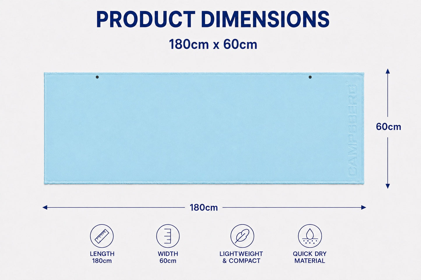 CampsBerg - Quick-Dry Microfibre Towel