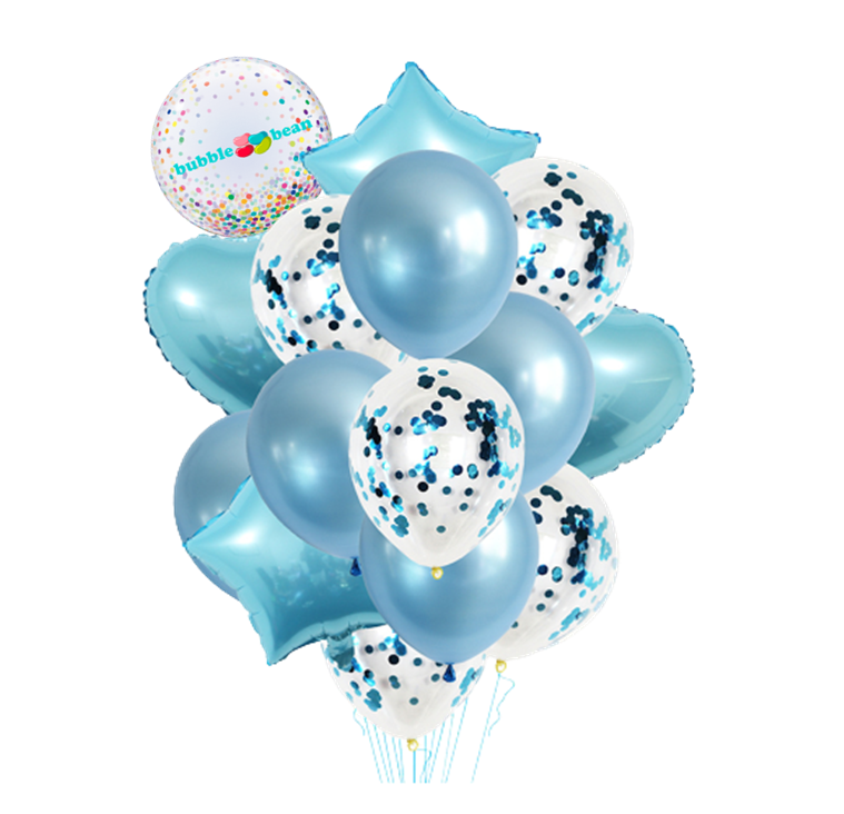BubbleBean - 14pc Bunched Balloons Set