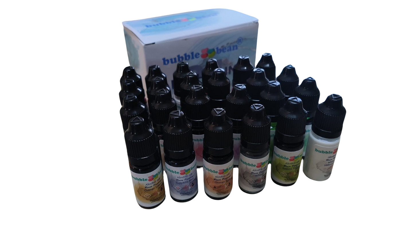 BubbleBean - Alcohol Inks Set of 24
