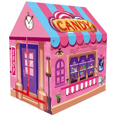 BrIQs - Kids In/Outdoor Candy Shop Playhouse Play Castle Tent