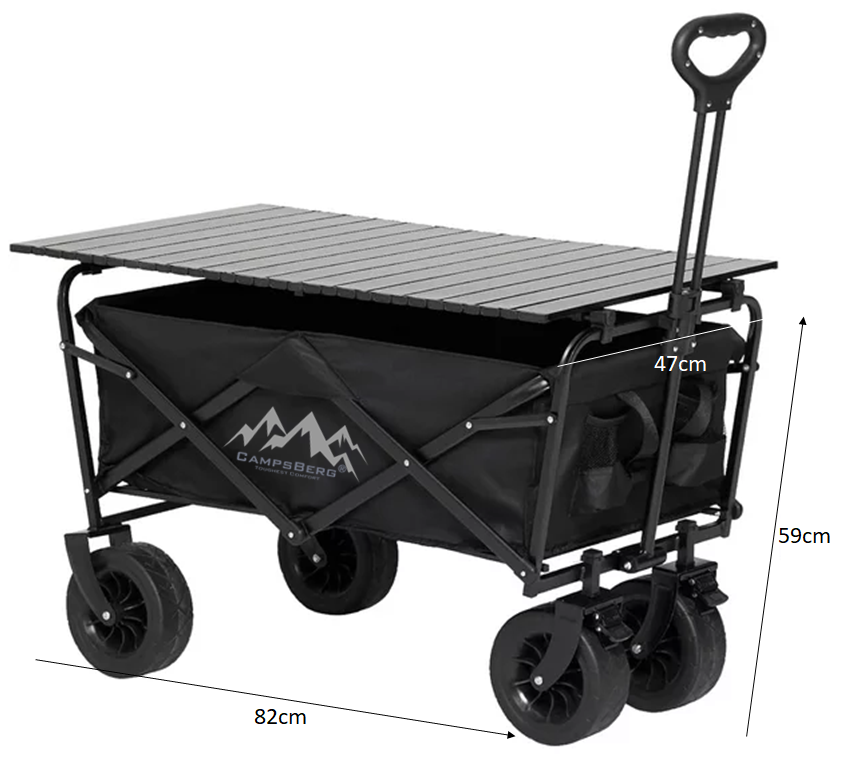 CampsBerg - Jumbo Adventure Camping Wagon + Table