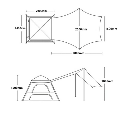 CampsBerg - Karoo Shades Camping Tent
