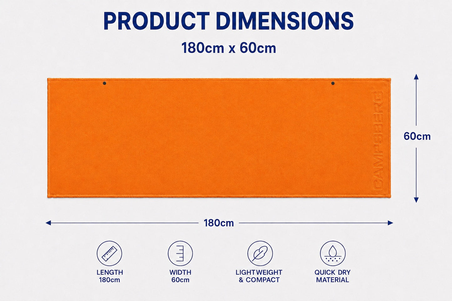 CampsBerg - Quick-Dry Microfibre Towel