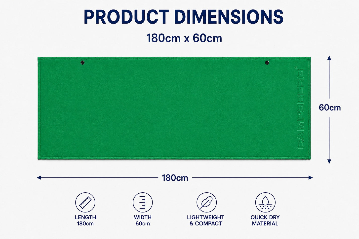 CampsBerg - Quick-Dry Microfibre Towel
