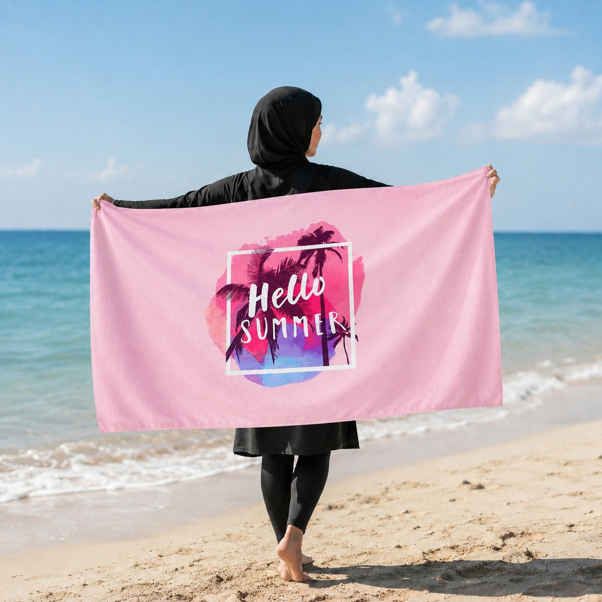 CampsBerg - Quick Dry Microfibre Beach Towel - Summer Stripes