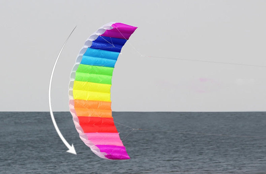 CampsBerg - Multi-Colour Power Kite (200cm x 80cm)