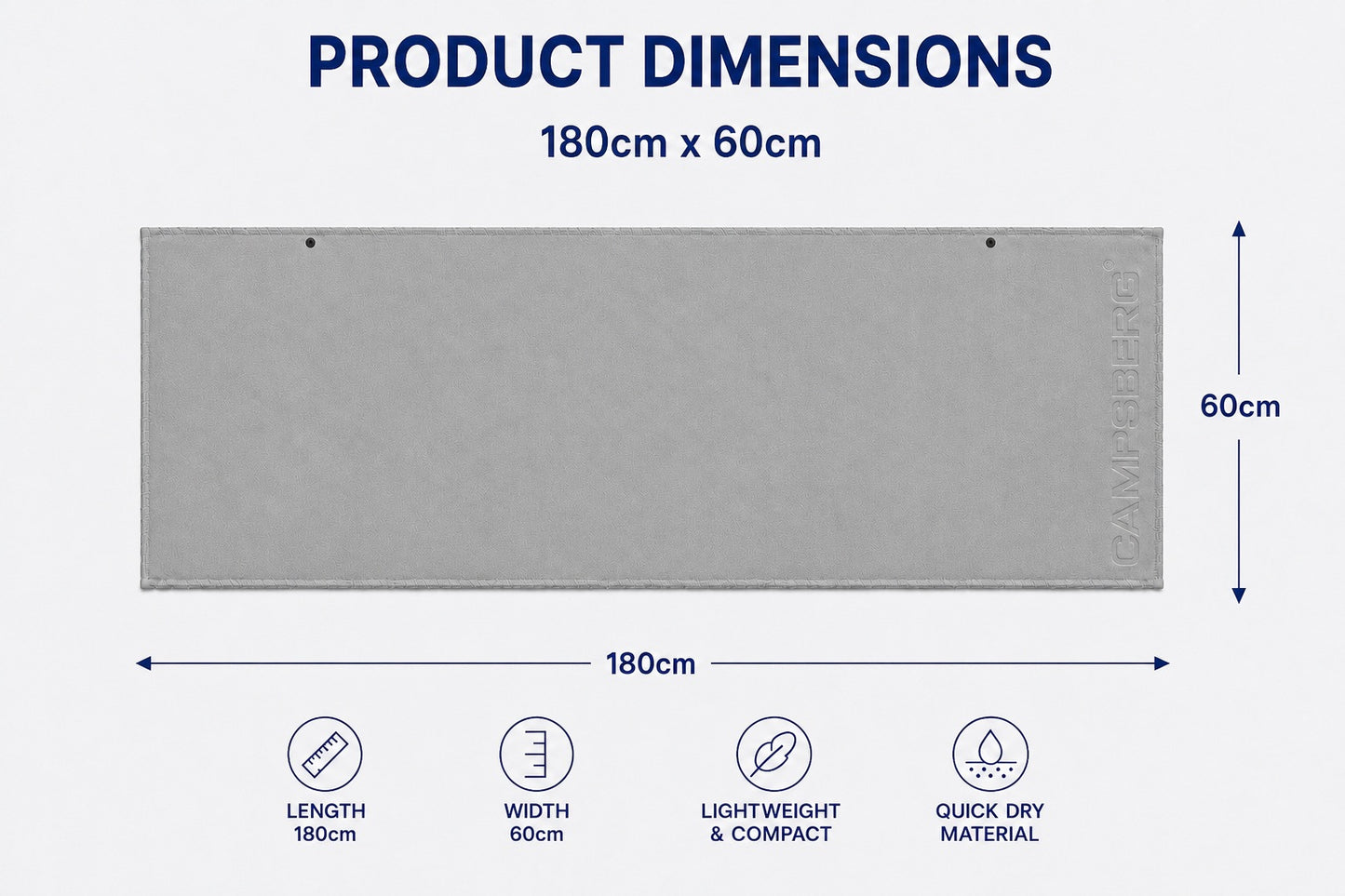 CampsBerg - Quick-Dry Microfibre Towel