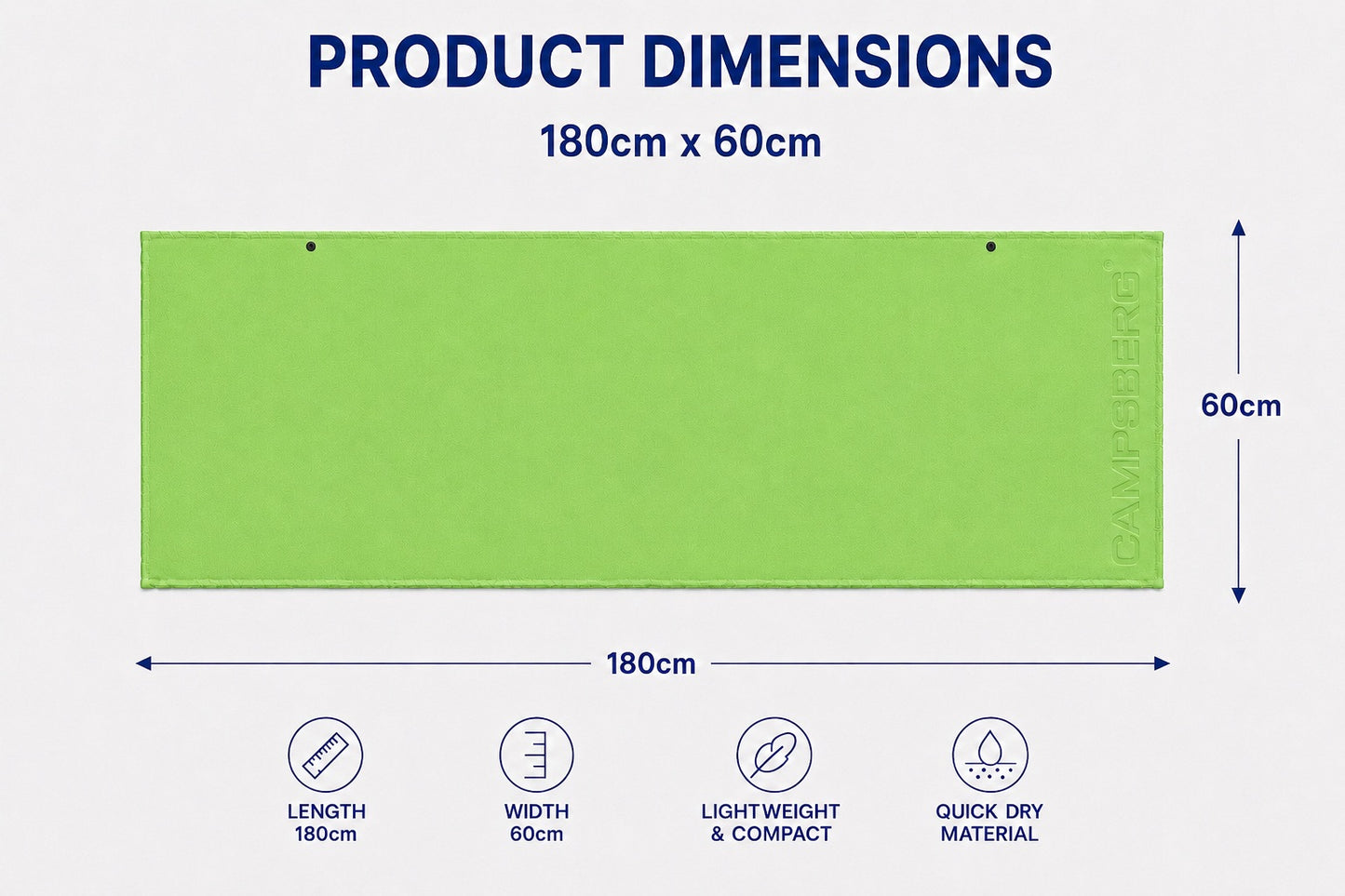 CampsBerg - Quick-Dry Microfibre Towel