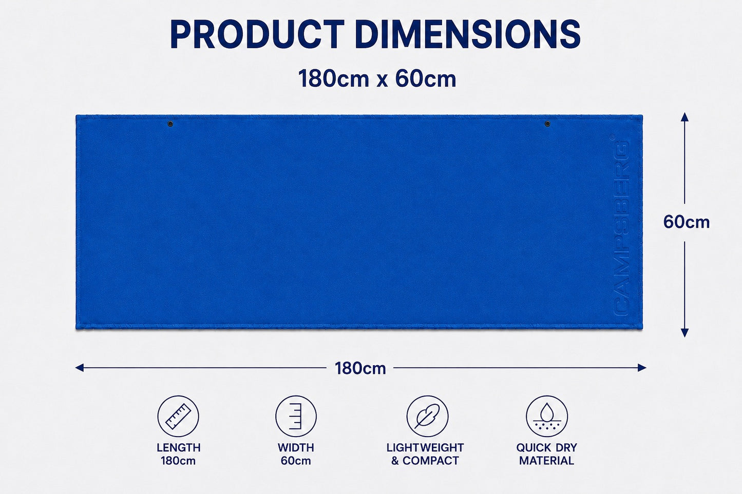 CampsBerg - Quick-Dry Microfibre Towel