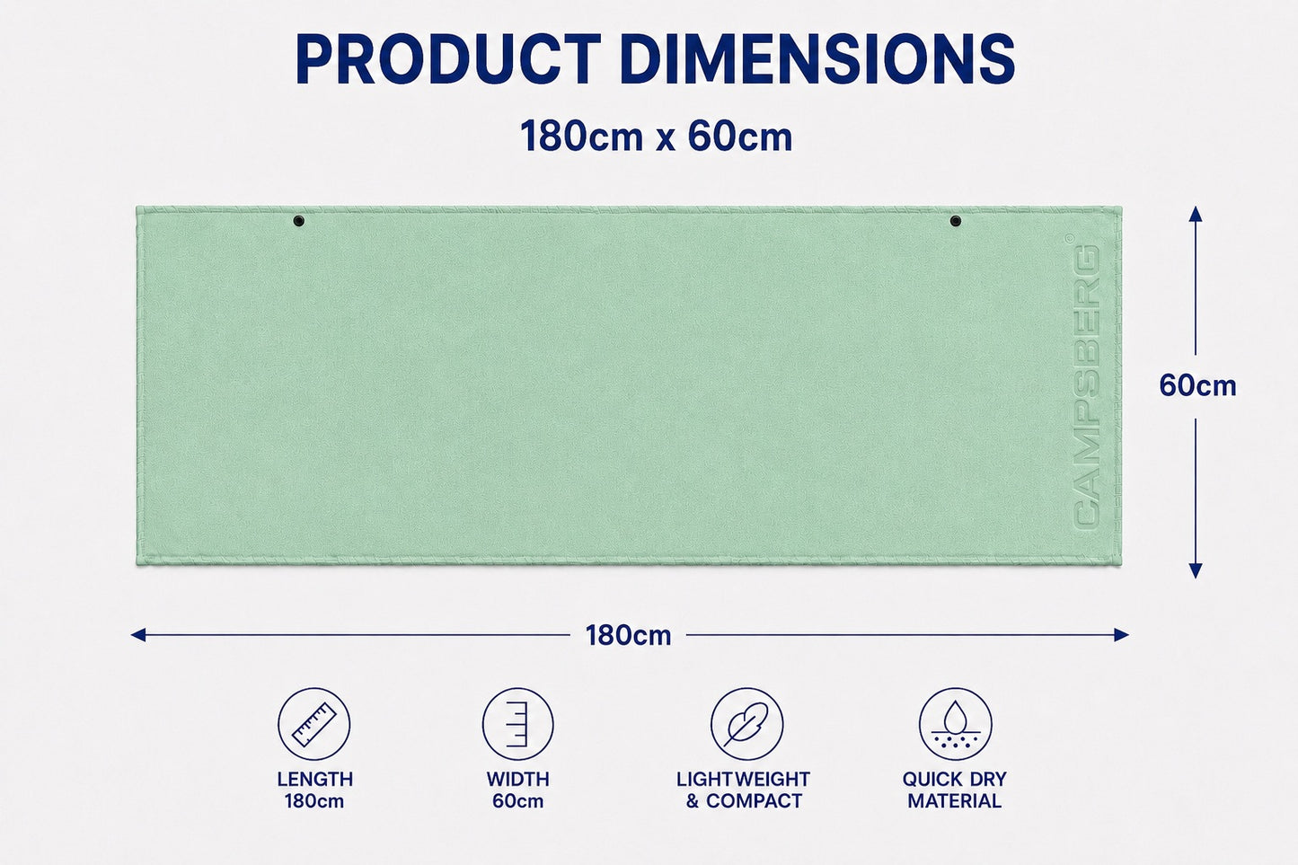 CampsBerg - Quick-Dry Microfibre Towel
