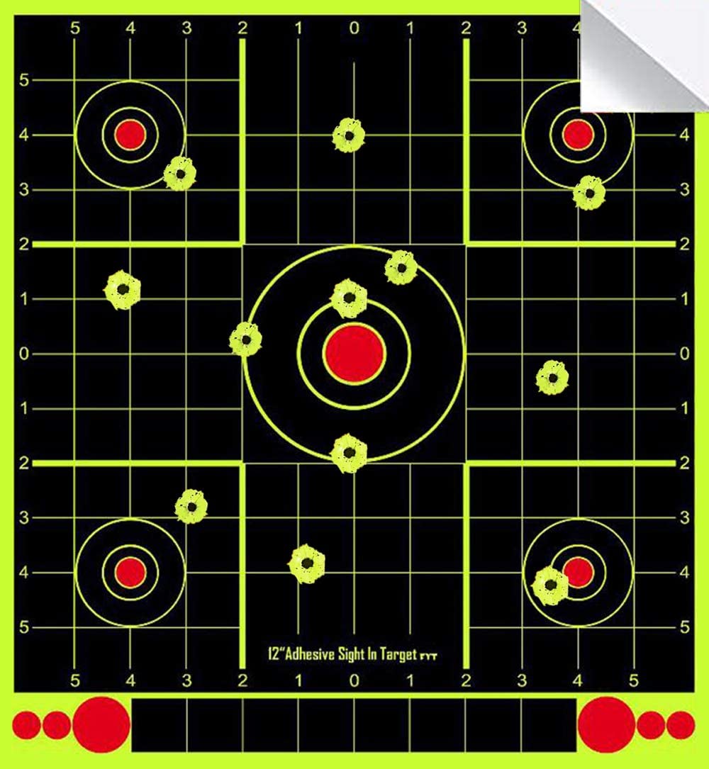 Campsberg - 12" Square Neon Splatter Shooting Targets
