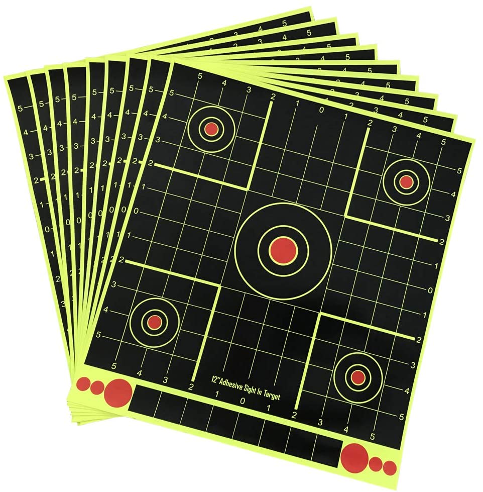 Campsberg - 12" Square Neon Splatter Shooting Targets