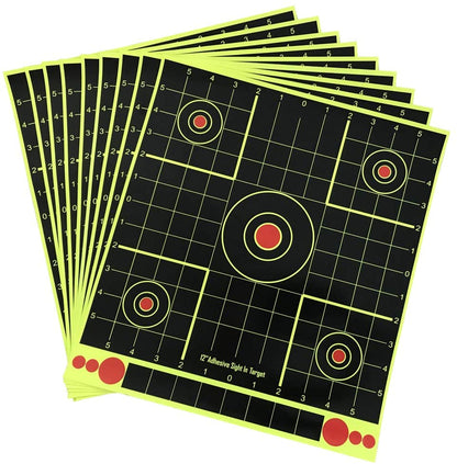 Campsberg - 12" Square Neon Splatter Shooting Targets