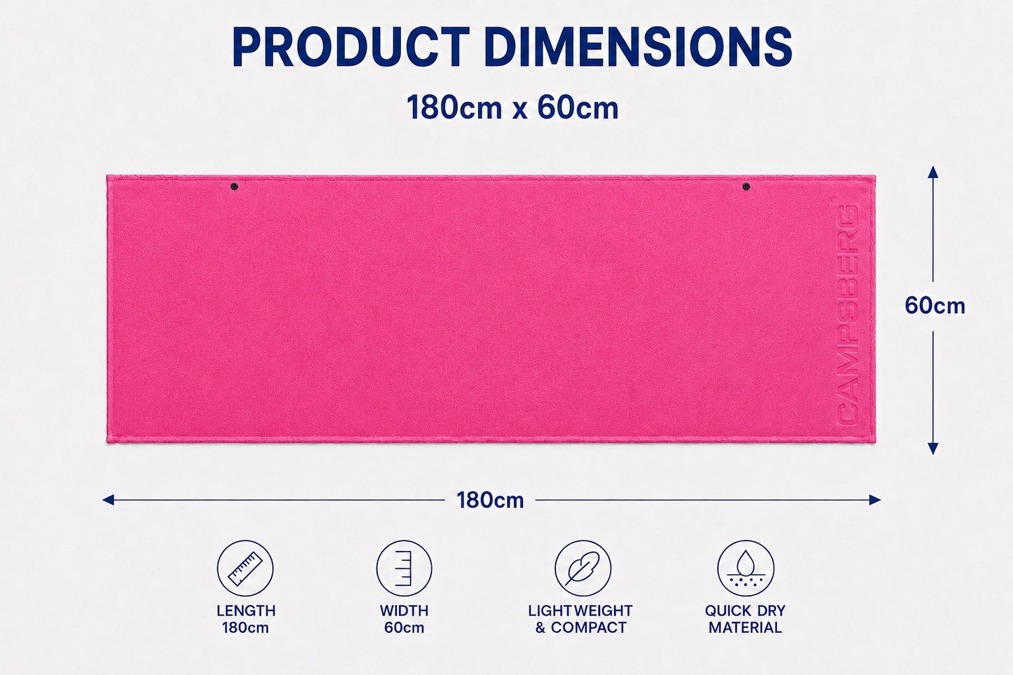 CampsBerg - Quick-Dry Microfibre Towel