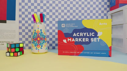 Arrtx - Acrylic Marker Set (60)