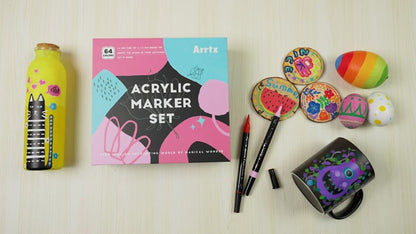 Arrtx - Acrylic Fine Paint Markers (64)