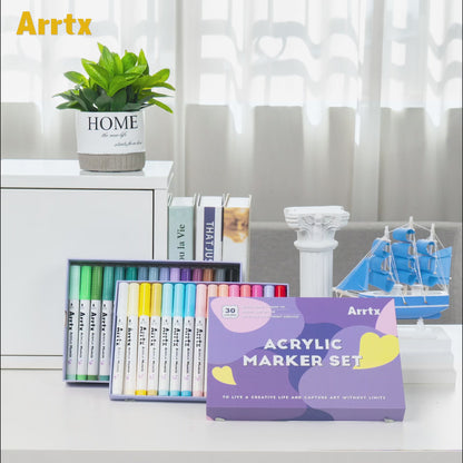 Arrtx - 30 Acrylic Vibrant Paint Markers