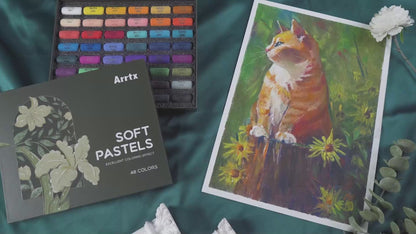 Arrtx - 48 Colours Soft Chalk Pastels