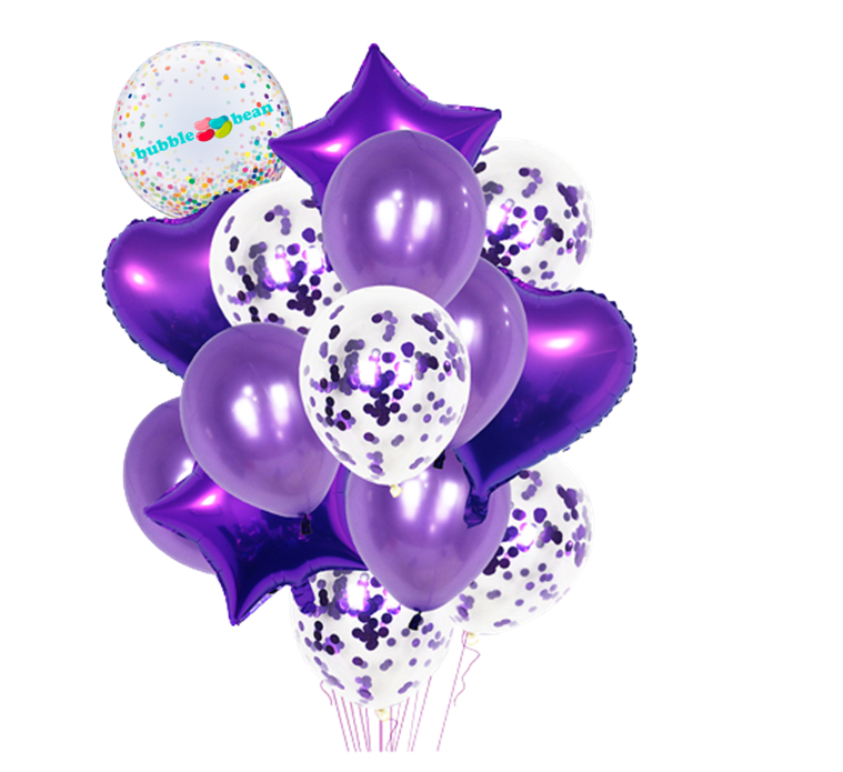 BubbleBean - 14pc Bunched Balloons Set