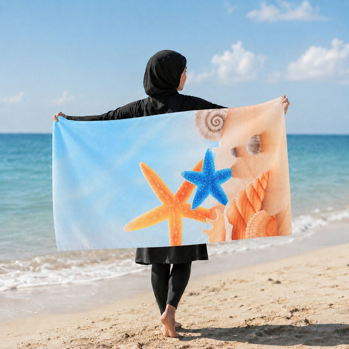 CampsBerg - Quick Dry Microfibre Beach Towel - Summer Stripes