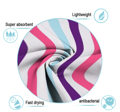 CampsBerg - Quick Dry Microfibre Beach Towel - Summer Stripes