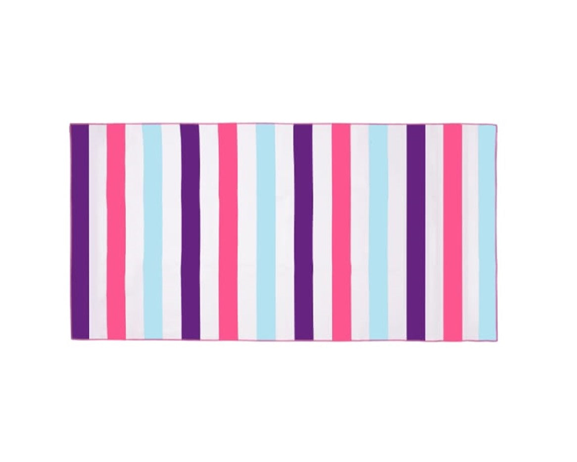 CampsBerg - Quick Dry Microfibre Beach Towel - Summer Stripes