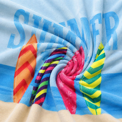 CampsBerg - Quick Dry Microfibre Beach Towel - Summer Stripes