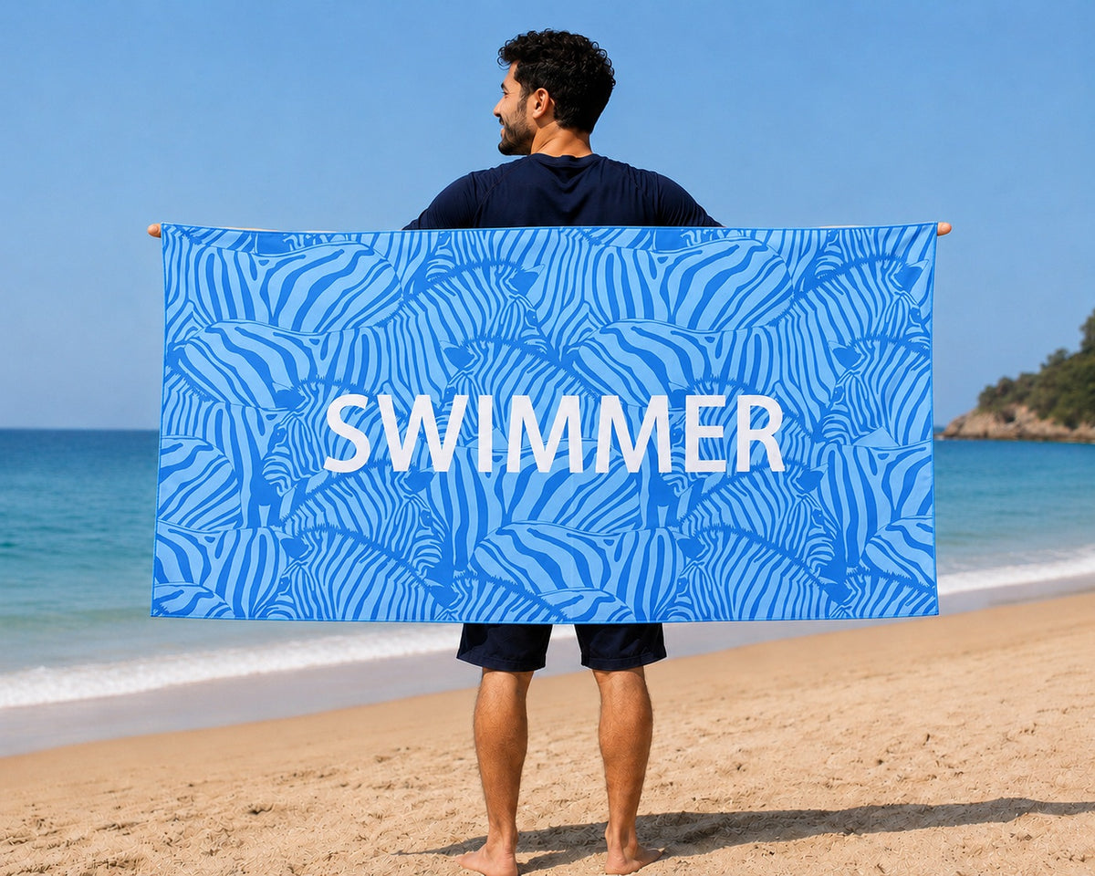 CampsBerg - Quick Dry Microfibre Beach Towel - Summer Stripes