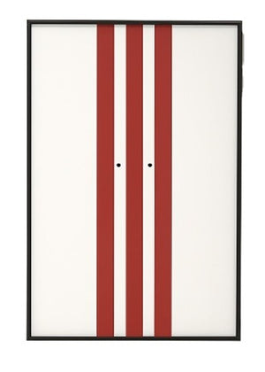 White with Red Stripes